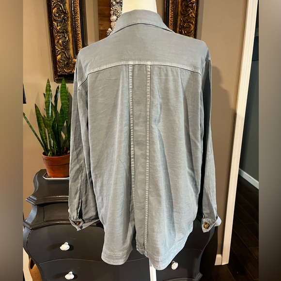 North Style Women’s Cotton Collared Button Front Jacket Size Large in Bl… - Picture 5 of 10